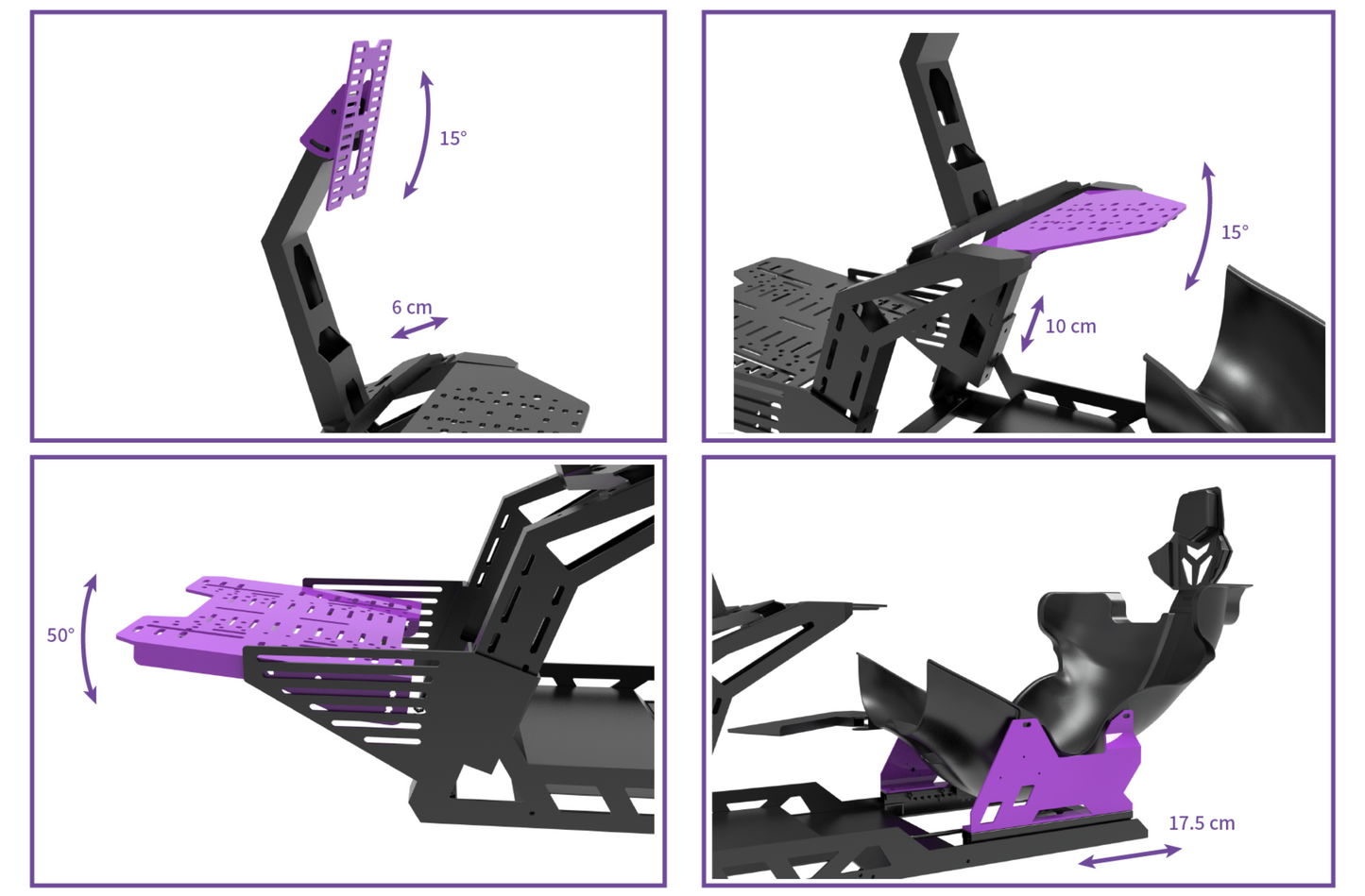Conspit FP-Lite szimulátor váz (üléssel, szőnyeggel)