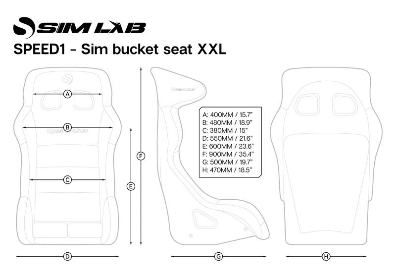 Sim-Lab Speed 1 Kagylóülés