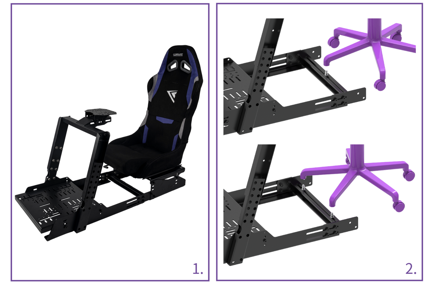 Conspit GT-S szimulátor váz (összecsukható üléssel)