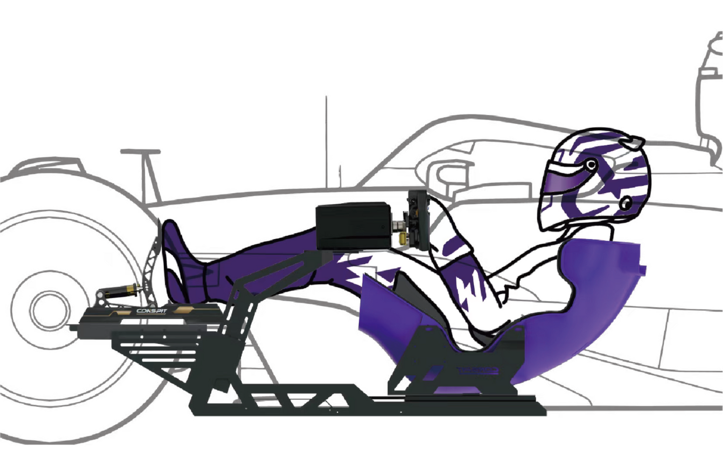 Conspit FP-Lite szimulátor váz (üléssel, szőnyeggel)