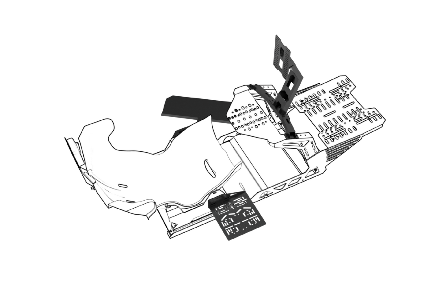 Conspit FP-Lite szimulátor váz (üléssel, szőnyeggel)